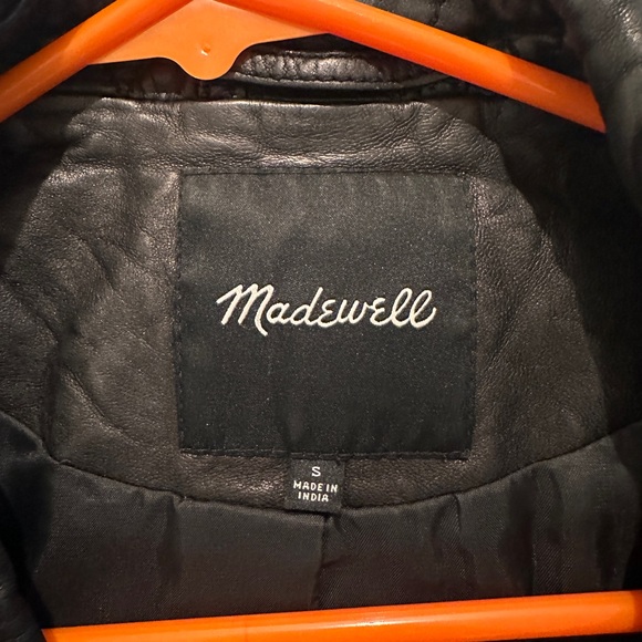 Madewell Washed Leather Motorcycle Jacket - Picture 6 of 7